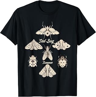 Sad Bug Summer Insects Lover Men Women T-Shirt