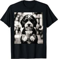 Bernedoodle Iced Coffee Photo Funny Dog Lover Art T-Shirt