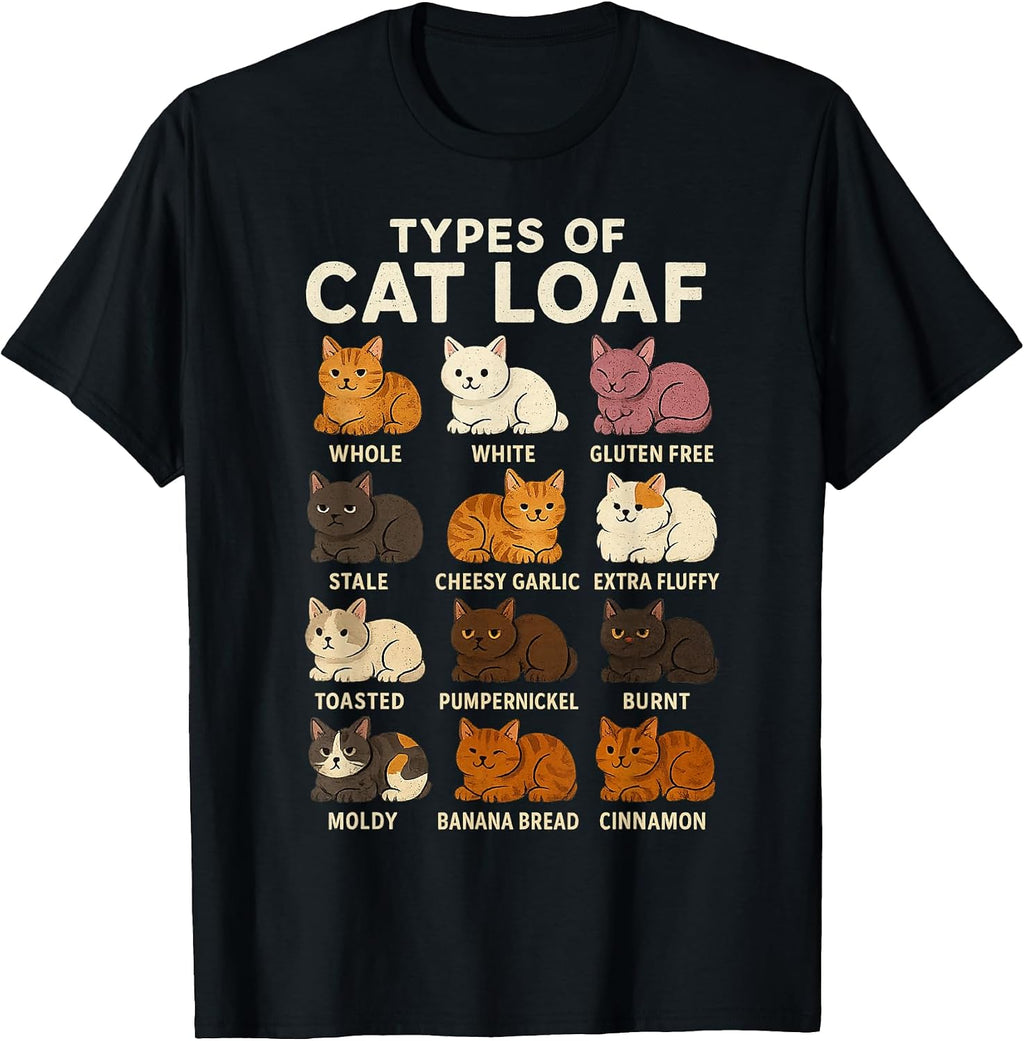 Types of Cat Loaf Cute Kitten Kawaii Cats, Cat Lover Girls T-Shirt