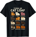 Types of Cat Loaf Cute Kitten Kawaii Cats, Cat Lover Girls T-Shirt