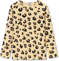Girls Long Sleeve T-Shirt - Soft Tops Pink Cute Cat Graphic Tee Size 6-14