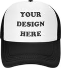 Custom Hats Design Your Own,Bulk Personalized Trucker Hat for Men Women, Make Your Own Customized Baseball Cap