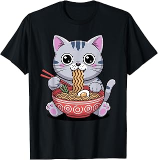 Cute Ramen Design for Men Women Kids Noodles Ramen Lovers T-Shirt