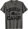 Retro Cousin Camp 2026 Camping Crew Family Vacation Campfire T-Shirt