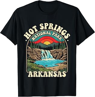 Hot Springs National Park Arkansas Vintage Design T-Shirt
