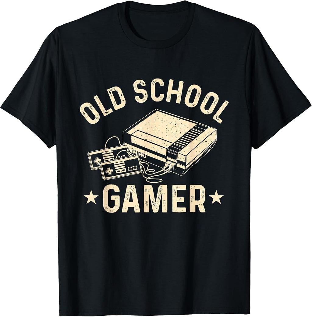 Old School Gamer - Vintage Gaming Video Games Controller T-Shirt