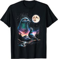 Pigeon Howling Moon Funny 90s Meme T-Shirt