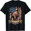 1776 Liberty Or Death We The People Patriotic Skull July 4th T-Shirt