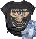 Women Vintage Rock Band Shirts Country Music Shirts Graphic Tees Concert Outfit Short Sleeve Tops