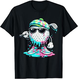 Golf Drip Team for Boys Ice Cream Cool T-Shirt