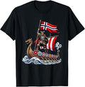 Ro Ro Norway Viking Ship Soccer Norwegian Fan Men Women T-Shirt