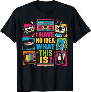 90s Outfits for Kids 80s 90s Boys Girls Retro Style T-Shirt