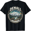 Denali National Park Alaska Mountain Wildlife Vintage Badge T-Shirt