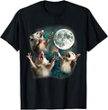 Sponsored Ad - Three Possum Moon | 3 Opossum Funny Weird Cursed Meme T-Shirt