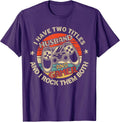 Vintage I Have Two Titles Husband Gamer Gaming Video Games T-Shirt
