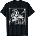 Cavalier King Charles Drinking Beer Funny Dog Meme T-Shirt