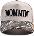 Mommin Trucker Hat for Women Embroidered Mom Baseball Cap Adjustable Canvas Vintage Hat for Casual Wear