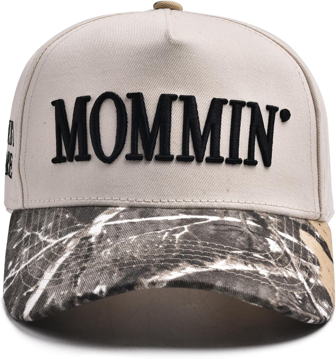 Mommin Trucker Hat for Women Embroidered Mom Baseball Cap Adjustable Canvas Vintage Hat for Casual Wear