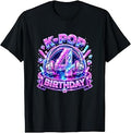 K-Pop 4Th Birthday Girl Kpop 4 Year Old Korean Music Lovers T-Shirt