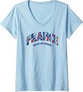Women's France Allez Les Bleus Soccer Fan 2026 V-Neck T-Shirt