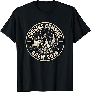 Cousins Camping Crew 2026 Summer Camp Men Women Boys Girls T-Shirt