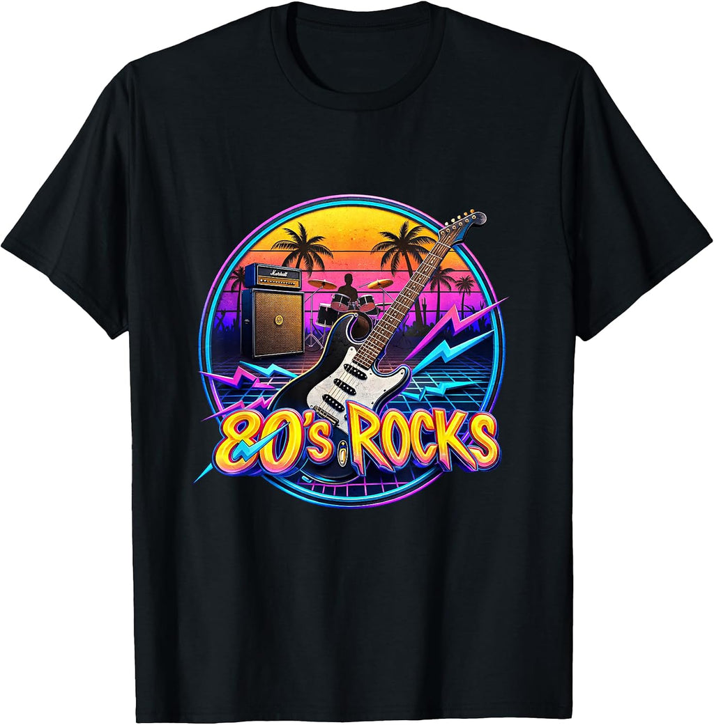 Vintage 80's Rock Bands Eighties 80s Party Music Band T-Shirt