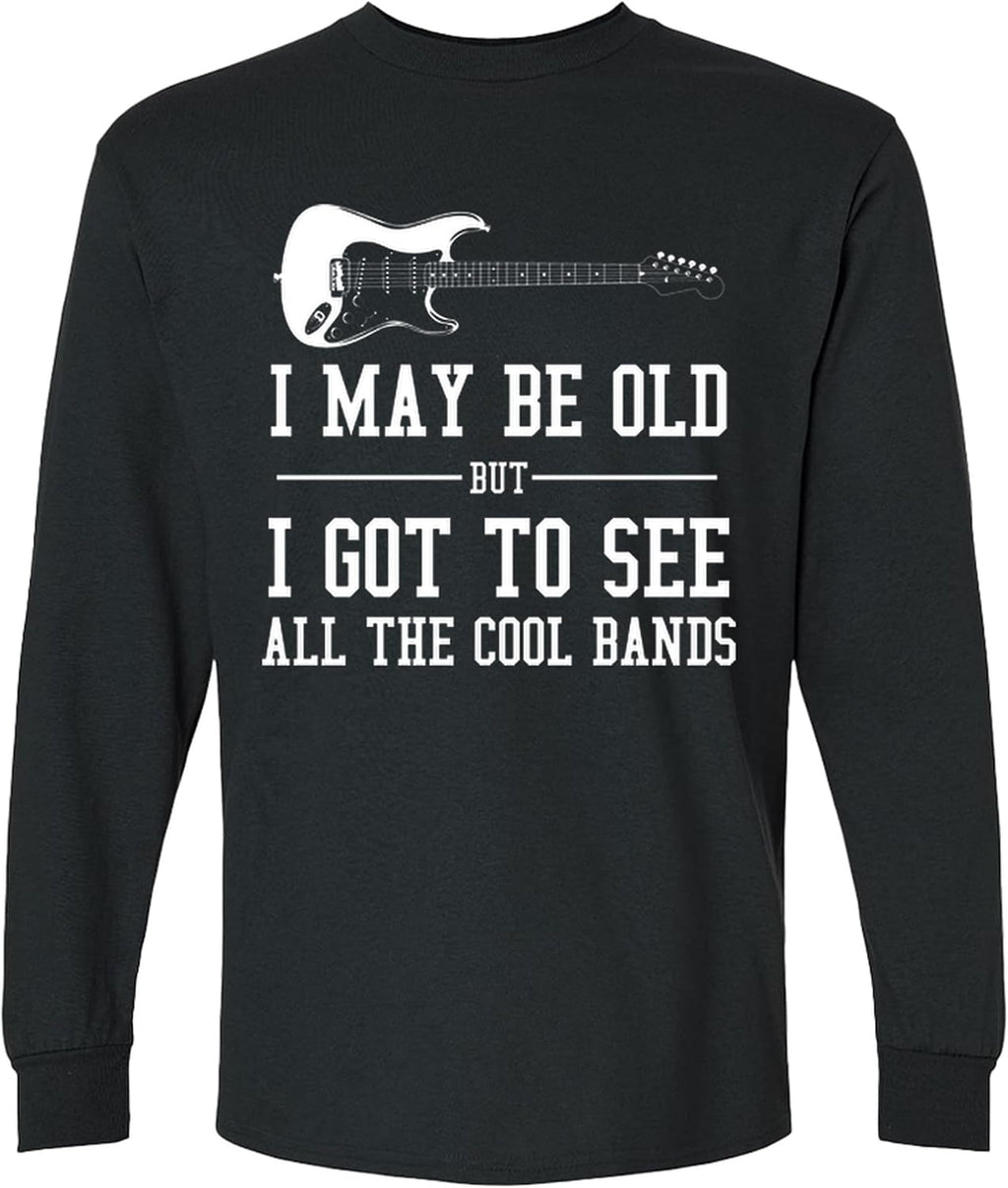 Vintage Rock Music Long Sleeve T-Shirt Funny Retro Concert Fan Gift Tee for Classic Bands Men Women