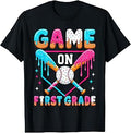 First Day of First Grade Baseball Drip for Boys 1st School T-Shirt