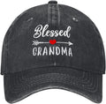 Nana Embroidered Baseball Cap Vintage Washed Adjustable Cowboy Hat Gifts for Grandma Women,Black
