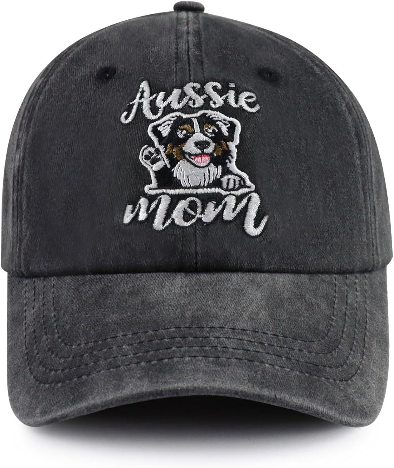 Yorkie Poodle Schnauzer Great Dane Golden Retriever Aussie Dog Mom Hats for Women, Funny Cotton Embroidered Baseball Cap