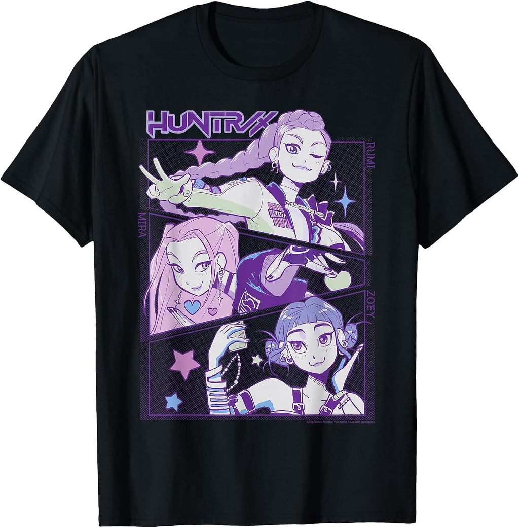 Huntrix Cute Animated Panels T-Shirt