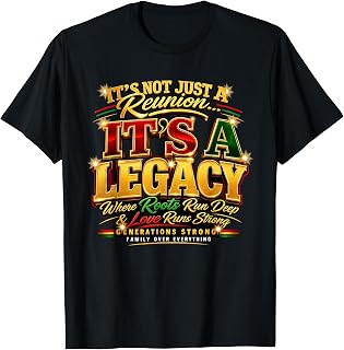 It's A Legacy Black Family Reunion Tree 2026 Matching Family T-Shirt