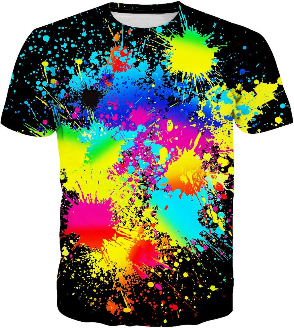 Unisex 3D Pattern Printed Short Sleeve T-Shirts Casual Graphics Tees