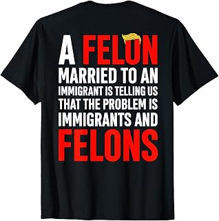 A Felon Married to an Immigrant is Telling Us Saying (Back) T-Shirt