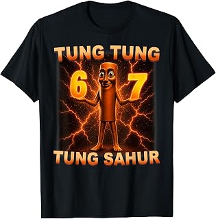 Tung Tung Tung Sahur Six Seven 67 Meme for Kid T-Shirt