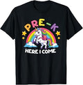 Unicorn Pre-K Here I Come Back to School Girls Kids T-Shirt