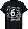 Typography 6th Grade Back to School Hello Sixth Grade Funny T-Shirt