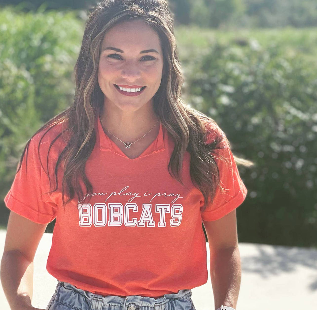 Custom University Cut V-Neck | School Spirit Colors