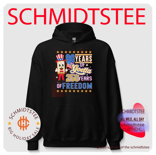 80 Years of Goetta 250 Years of Freedom USA flag shirt