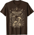 Cute Fairycore Floral Moth Aesthetic Girls Women Graphic T-Shirt Small