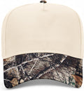 Blank Camo Trucker Hat with Two Tone Tan Camouflage Brim | Premium Wholesale Custom Baseball Hats Blanks for Men & Women