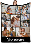 Custom Blanket, Custom Blanket with Pictures, Customs Blankets with Photos,Picture Blankets, Customized Photos Blankets for Dad Mom Husband Wife Friends Sister, Personalized with Photo