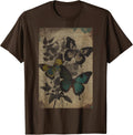 Fairy Grunge Aesthetic Retro Botanical Butterfly T-Shirt