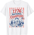 1776 National Champions Founding Fathers Funny 4th of July T-Shirt