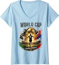 Women's Soccer Football - WM World Cup 2026 V-Neck T-Shirt