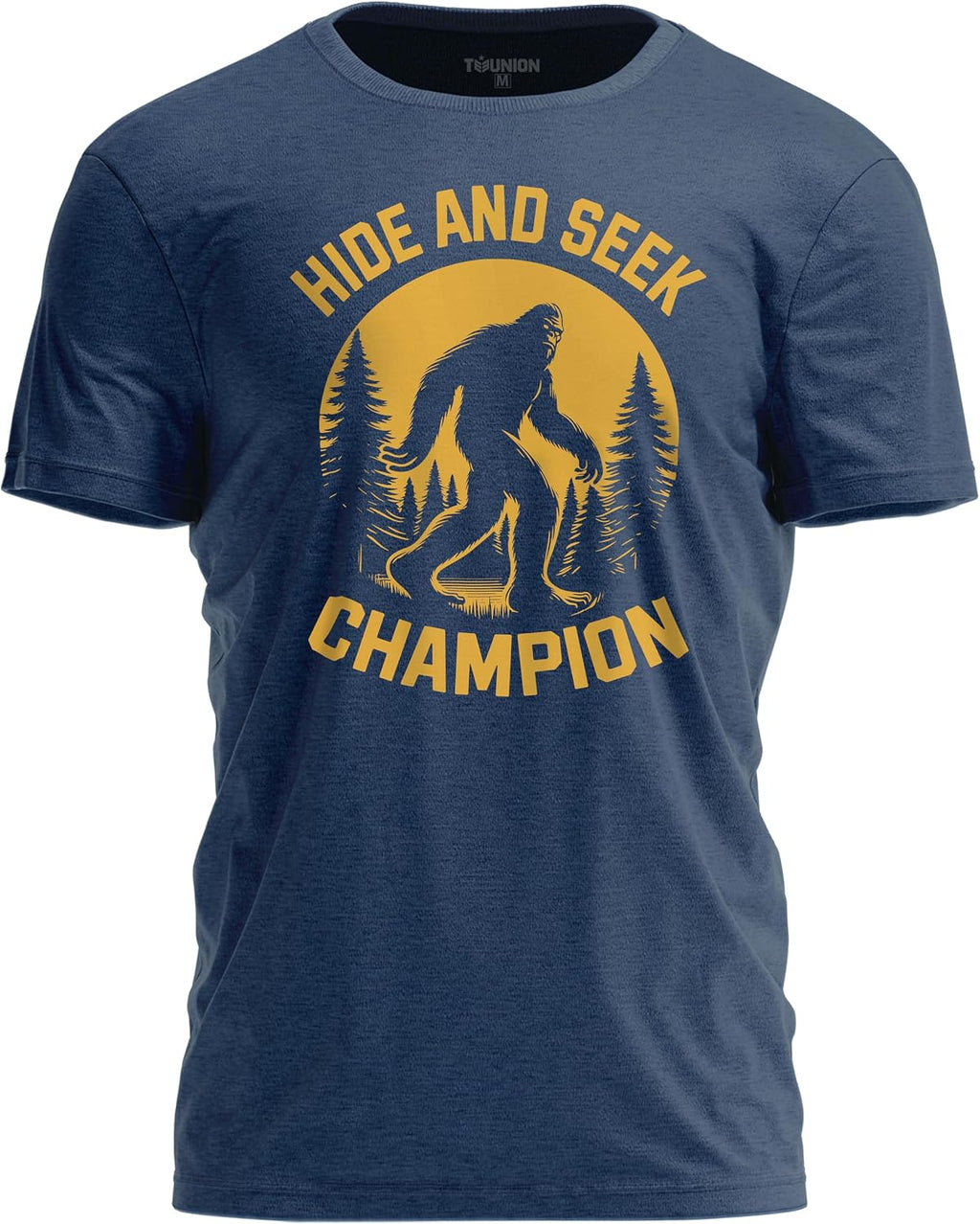 Hide and Seek Champion T-Shirt – Funny Bigfoot Graphic Sarcastic Tee for Men