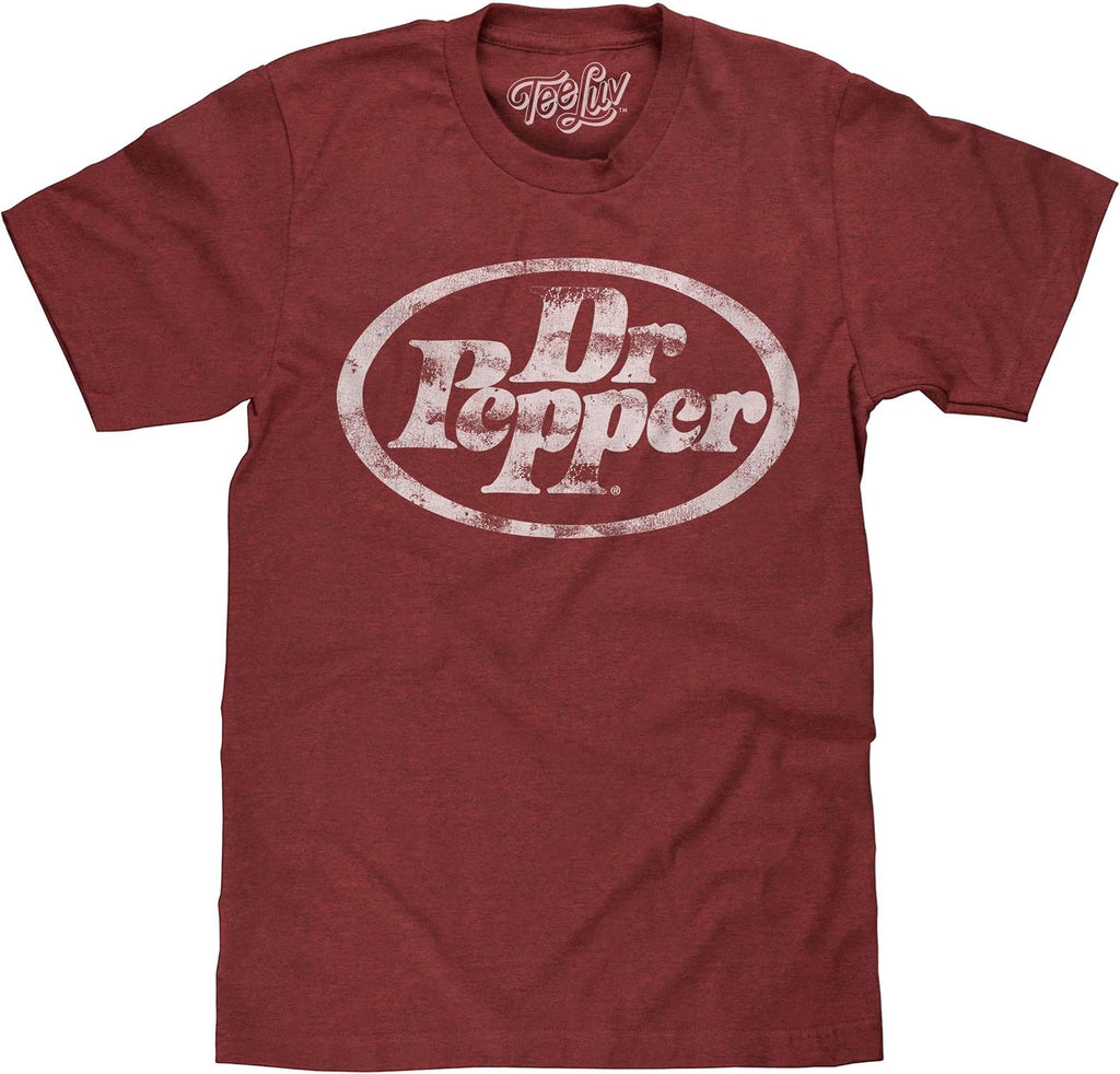 Men's Faded Dr Pepper Soda Logo Shirt