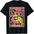 Tarot Card Hot Ghoul Summer Women Summerween Beach Cocktail T-Shirt