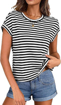 Women Cute Cropped T-Shirts Short Sleeve Boxy Crewneck Summer Tee Shirts Basic Solid Workout Gym Tops