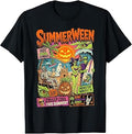 summerween hot Ghoul Summer Monster Waves Creep T-Shirt